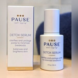 PAUSE Well-Aging DETOX SERUM Unclogs Pores Prevents Acne Breakouts Vegan Sealed